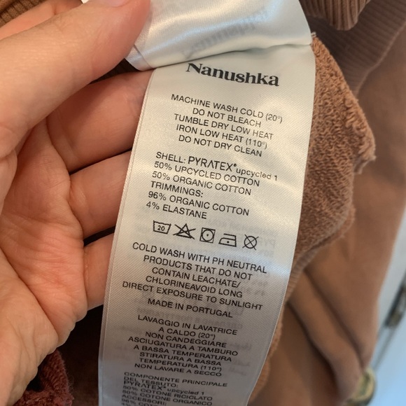 Nanushka Pink Logo Sweatshirt Size S - Picture 5 of 6